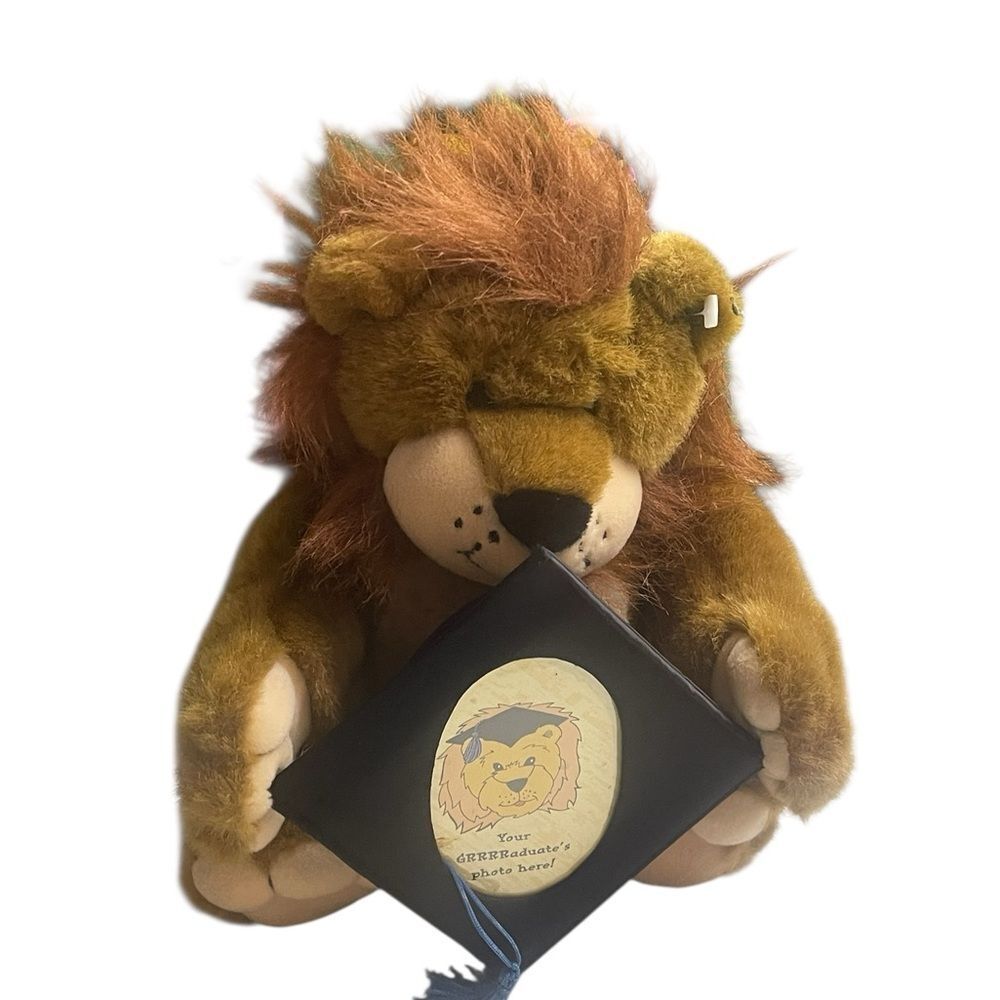 Graduation Lion Cub By Gibson Greeting Co. Plush Animal Graduate Photo Frame